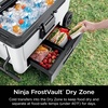 Ninja FrostVault™ 45qt Cooler with Wheels, Dry Storage, Charcoal Gray | Ninja FrostVault’s 45-qt capacity holds 68 cans, keeps food cool & dry, and rolls easily on all-terrain wheels(Smokey Mauve)