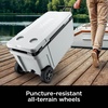 Ninja FrostVault™ 45qt Cooler with Wheels, Dry Storage, Charcoal Gray | Ninja FrostVault’s 45-qt capacity holds 68 cans, keeps food cool & dry, and rolls easily on all-terrain wheels(Spanish Moss)
