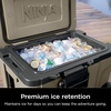 Ninja FrostVault™ 45qt Cooler with Wheels, Dry Storage, Charcoal Gray | Ninja FrostVault’s 45-qt capacity holds 68 cans, keeps food cool & dry, and rolls easily on all-terrain wheels(Birch Beige)