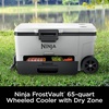 Ninja FrostVault™ 45qt Cooler with Wheels, Dry Storage, Charcoal Gray | Ninja FrostVault’s 45-qt capacity holds 68 cans, keeps food cool & dry, and rolls easily on all-terrain wheels(Smokey Mauve)