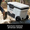 Ninja FrostVault™ 45qt Cooler with Wheels, Dry Storage, Charcoal Gray | Ninja FrostVault’s 45-qt capacity holds 68 cans, keeps food cool & dry, and rolls easily on all-terrain wheels(Cloud White)