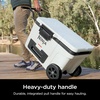 Ninja FrostVault™ 45qt Cooler with Wheels, Dry Storage, Charcoal Gray | Ninja FrostVault’s 45-qt capacity holds 68 cans, keeps food cool & dry, and rolls easily on all-terrain wheels(Cloud White)