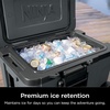 Ninja FrostVault™ 45qt Cooler with Wheels, Dry Storage, Charcoal Gray | Ninja FrostVault’s 45-qt capacity holds 68 cans, keeps food cool & dry, and rolls easily on all-terrain wheels(Charcoal Grey)