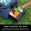 Ninja FrostVault™ 50qt Hard Cooler with Dry Storage Drawer, Spanish Moss | Ninja FrostVault keeps food cool, dry & separate under 40°F for days, with 50-qt capacity holding up to 80 cans(Lakeshore Blue)