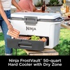 Ninja FrostVault™ 50qt Hard Cooler with Dry Storage Drawer, Spanish Moss | Ninja FrostVault keeps food cool, dry & separate under 40°F for days, with 50-qt capacity holding up to 80 cans(Luminous Blue)