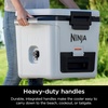 Ninja FrostVault™ 50qt Hard Cooler with Dry Storage Drawer, Spanish Moss | Ninja FrostVault keeps food cool, dry & separate under 40°F for days, with 50-qt capacity holding up to 80 cans(Strawberry Rhubarb)