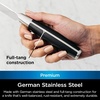 Ninja K32003 Foodi NeverDull System 3-Piece Chef Knife, Utility & Paring Set, Premium, German Stainless Steel, Black