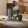 Ninja NeverClog Cold Press Juicer, 24oz Jug, 36oz Pulp, Silver, JC151SL | 150W high-torque auger juices fibrous fruits & veggies. Total Pulp Control, 2 one-touch programs. Dishwasher safe.(Charcoal)