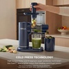 Ninja NeverClog Cold Press Juicer, 24oz Jug, 36oz Pulp, Silver, JC151SL | 150W high-torque auger juices fibrous fruits & veggies. Total Pulp Control, 2 one-touch programs. Dishwasher safe.(Blueberry)