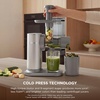 Ninja NeverClog Cold Press Juicer, 24oz Jug, 36oz Pulp, Silver, JC151SL | 150W high-torque auger juices fibrous fruits & veggies. Total Pulp Control, 2 one-touch programs. Dishwasher safe.(Gray)