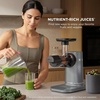 Ninja NeverClog Cold Press Juicer, 24oz Jug, 36oz Pulp, Silver, JC151SL | 150W high-torque auger juices fibrous fruits & veggies. Total Pulp Control, 2 one-touch programs. Dishwasher safe.(Charcoal)