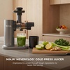Ninja NeverClog Cold Press Juicer, 24oz Jug, 36oz Pulp, Silver, JC151SL | 150W high-torque auger juices fibrous fruits & veggies. Total Pulp Control, 2 one-touch programs. Dishwasher safe.(Charcoal)