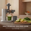 Ninja NeverClog Cold Press Juicer, 24oz Jug, 36oz Pulp, Silver, JC151SL | 150W high-torque auger juices fibrous fruits & veggies. Total Pulp Control, 2 one-touch programs. Dishwasher safe.(Gray)