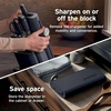 Ninja® NeverDull® 10-Pc German Steel Knife Set, Black, NK32010BK1 | Stays razor-sharp 10+ years. Premium German steel. Removable sharpener stores in a drawer saving up to 35% more counter space(Cyberspace)