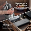 Ninja® NeverDull® 10-Pc German Steel Knife Set, Black, NK32010BK1 | Stays razor-sharp 10+ years. Premium German steel. Removable sharpener stores in a drawer saving up to 35% more counter space(Light Grey)