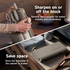 Ninja® NeverDull® 10-Pc German Steel Knife Set, Black, NK32010BK1 | Stays razor-sharp 10+ years. Premium German steel. Removable sharpener stores in a drawer saving up to 35% more counter space(Stone)