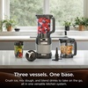 Ninja Nutri Personal & Countertop Blender, 1200W Auto-iQ, Black, BL642 | Auto-iQ base blends smoothies & shakes. 72-oz pitcher plus 18, 24 & 32-oz to-go cups w/ spout lids. Dishwasher safe.(3-in-1 Kitchen System)