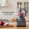 Ninja PrecisionPro Food Processor & Dough Mixer, 1000PW, 9-Cup, BZ601 | Auto-iQ presets for chopping, slicing/shredding, pureeing & dough. 9-cup bowl. BPA-free, dishwasher-safe parts.(Grey)