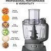 Ninja PrecisionPro Food Processor & Dough Mixer, 1000PW, 9-Cup, BZ601 | Auto-iQ presets for chopping, slicing/shredding, pureeing & dough. 9-cup bowl. BPA-free, dishwasher-safe parts.(Grey)
