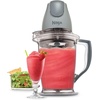 Ninja QB1004 Blender/Food Processor with 450-Watt Base, 48oz Pitcher, 16oz Chopper Bowl, and 40oz Processor Bowl for Shakes, Smoothies, and Meal Prep,Black(Gray)