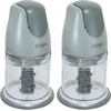 Ninja QB1004 Blender/Food Processor with 450-Watt Base, 48oz Pitcher, 16oz Chopper Bowl, and 40oz Processor Bowl for Shakes, Smoothies, and Meal Prep,Black(Gray)
