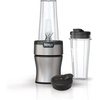 Ninja BN300C, Personal Nutri-Blender With Ice-Crushing Technology, Black/Silver, 700W | Crushes ice & pulverizes ingredients for smoothies & shakes. (2) 20oz/591mL to-go cups w/ lids.
