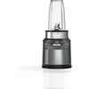 Ninja BN400 Nutri Pro Compact Personal Blender, Auto-iQ Technology, 1000-Watts, for Frozen Drinks, Smoothies, Sauces & More, with 18-oz. & 24-oz. To-Go Cups & Spout Lids, Stone Silver (Renewed)