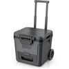 Ninja FrostVault 30qt Cooler with Wheels, Dry Storage, Lakeshore Blue | Ninja FrostVault’s 30-qt capacity holds 48 cans, keeps food cool & dry, and rolls easily on all-terrain wheels(Charcoal Grey)