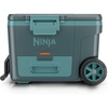 Ninja FrostVault™ 45qt Cooler with Wheels, Dry Storage, Charcoal Gray | Ninja FrostVault’s 45-qt capacity holds 68 cans, keeps food cool & dry, and rolls easily on all-terrain wheels(Halocline Green)