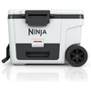 Ninja FrostVault™ 45qt Cooler with Wheels, Dry Storage, Charcoal Gray | Ninja FrostVault’s 45-qt capacity holds 68 cans, keeps food cool & dry, and rolls easily on all-terrain wheels(Cloud White)