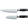 Ninja K32002 Foodi NeverDull System 2-Piece Chef Knife & Santoku Knife Set, Premium, German Stainless Steel, Black