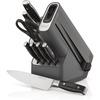 Ninja K52013 Foodi NeverDull Premium 13 Piece German Stainless Steel Wood Series Knife System with Built-in Sharpener, Walnut Stain/Black(Black)