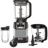 Ninja Nutri Personal & Countertop Blender, 1200W Auto-iQ, Black, BL642 | Auto-iQ base blends smoothies & shakes. 72-oz pitcher plus 18, 24 & 32-oz to-go cups w/ spout lids. Dishwasher safe.(3-in-1 Kitchen System)