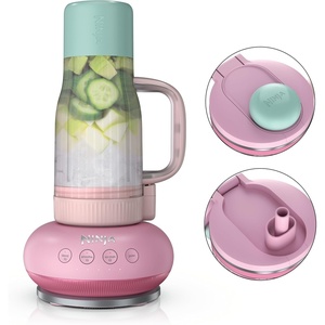 Ninja BlendBOSS Personal Blender, 26oz Tumbler, 1200PW, Purple, DB351PR | 1200-peak-watt BlendBOSS crushes ice to snow. 26-oz leakproof tumbler, chug spout & detachable straw. Dishwasher safe.(Pink Peppercorn)