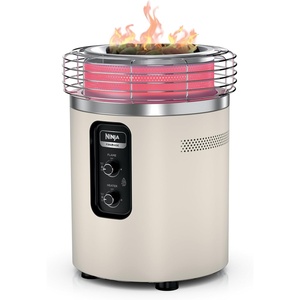 Ninja Fireside360 Fire Pit/Heater, 80,000 BTU, 3 Modes, Rust | Ninja Fireside360 offers flame, heat, or both with up to 80,000 BTUs, hassle-free dial control, and smokeless design(Stone)