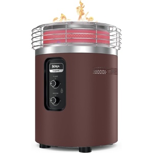 Ninja Fireside360 Fire Pit/Heater, 80,000 BTU, 3 Modes, Rust | Ninja Fireside360 offers flame, heat, or both with up to 80,000 BTUs, hassle-free dial control, and smokeless design(Brown)