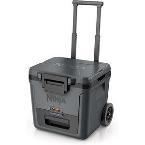Ninja FrostVault 30qt Cooler with Wheels, Dry Storage, Lakeshore Blue | Ninja FrostVault’s 30-qt capacity holds 48 cans, keeps food cool & dry, and rolls easily on all-terrain wheels(Charcoal Grey)