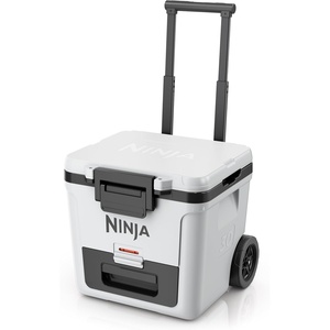 Ninja FrostVault 30qt Cooler with Wheels, Dry Storage, Lakeshore Blue | Ninja FrostVault’s 30-qt capacity holds 48 cans, keeps food cool & dry, and rolls easily on all-terrain wheels(Cloud White)
