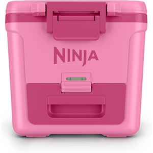 Ninja FrostVault 30qt Cooler with Wheels, Dry Storage, Lakeshore Blue | Ninja FrostVault’s 30-qt capacity holds 48 cans, keeps food cool & dry, and rolls easily on all-terrain wheels(Strawberry Rhubarb)
