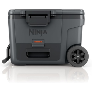 Ninja FrostVault™ 45qt Cooler with Wheels, Dry Storage, Charcoal Gray | Ninja FrostVault’s 45-qt capacity holds 68 cans, keeps food cool & dry, and rolls easily on all-terrain wheels(Charcoal Grey)