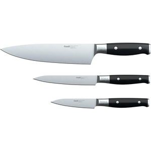 Ninja K32003 Foodi NeverDull System 3-Piece Chef Knife, Utility & Paring Set, Premium, German Stainless Steel, Black