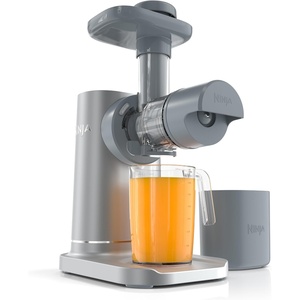 Ninja NeverClog Cold Press Juicer, 24oz Jug, 36oz Pulp, Silver, JC151SL | 150W high-torque auger juices fibrous fruits & veggies. Total Pulp Control, 2 one-touch programs. Dishwasher safe.(Gray)