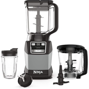 Ninja Nutri Personal & Countertop Blender, 1200W Auto-iQ, Black, BL642 | Auto-iQ base blends smoothies & shakes. 72-oz pitcher plus 18, 24 & 32-oz to-go cups w/ spout lids. Dishwasher safe.(3-in-1 Kitchen System)