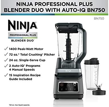 image:imageNinja BN750 Duo Plus Blender Renewed