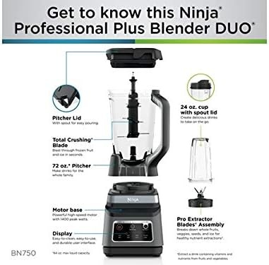 image:imageNinja BN750 Duo Plus Blender Renewed