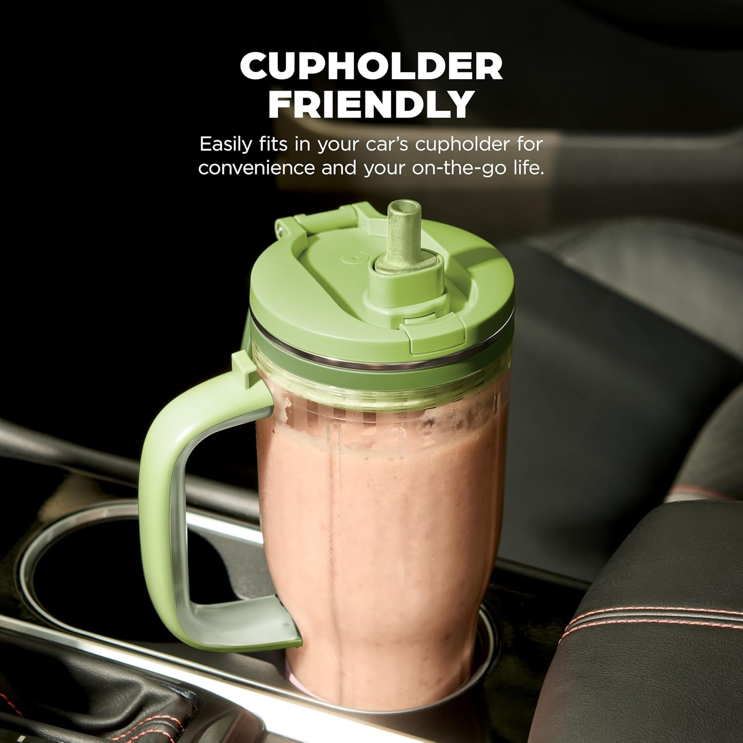 image:imageNinja BlendBOSS Personal Blender 26oz Tumbler 1200PW Watermelon DB351GN