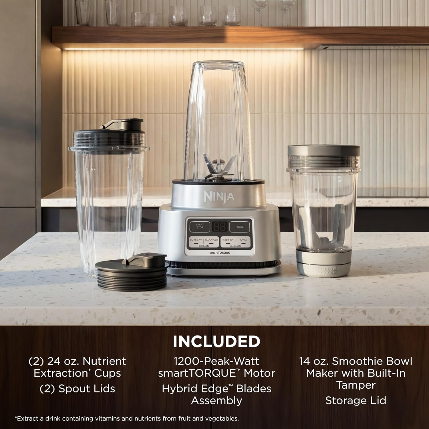 image:imageNinja Foodi Power Blender amp Food Processor 6 Functions Silver SS351Personal Blender