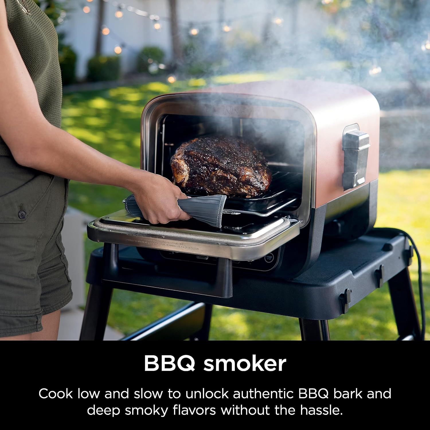 image:imageNinja Woodfire Oven amp Smoker 8in1 Heats to 700F Terracotta Red OO101Pizza Oven Smoker