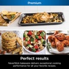 Ninja B33003 Foodi NeverStick Premium 3-Piece Baking Sheet Set, Nonstick, Oven Safe up to 500⁰F, with 9 x 13 inch Sheet, 10 x 15 inch Sheet & 11 x 17 inch Sheet, Dishwasher Safe, Grey(Twin Pack Cookie Pans)