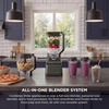 Ninja BL660 Professional Compact Smoothie & Food Processing Blender, 1100-Watts, 3 Functions -for Frozen Drinks, Smoothies, Sauces, & More, 72-oz.* Pitcher, (2) 16-oz. To-Go Cups & Spout Lids, Gray(TotalCrush Kitchen System Pro+)